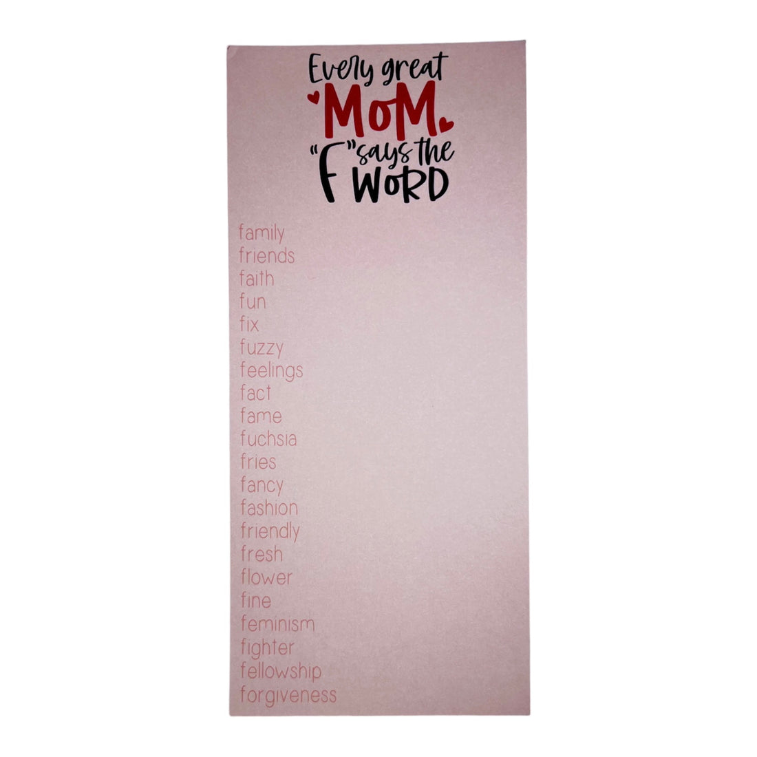 "F" WORD NOTE PAD