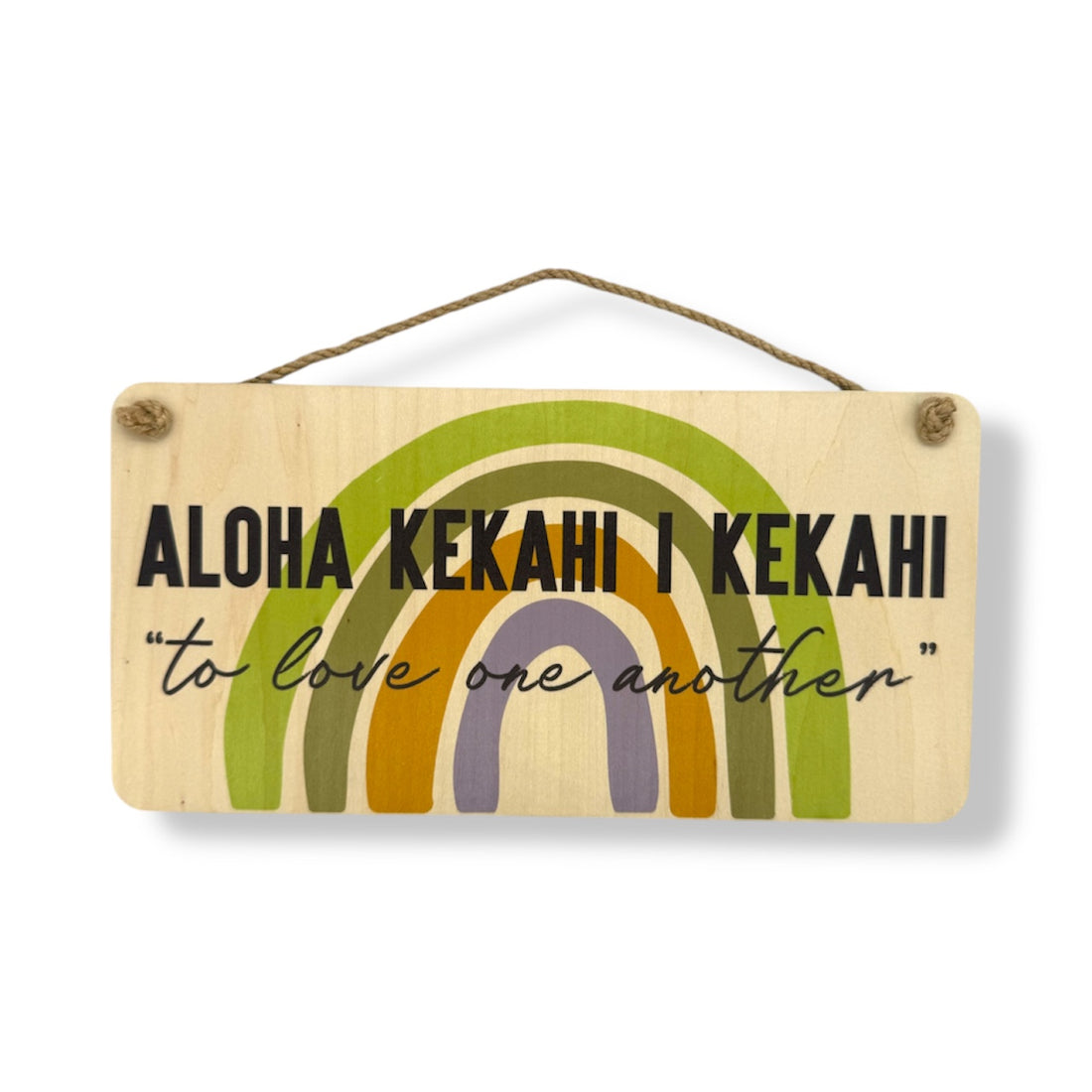 ALOHA KEKAHI I KEKAHI WOOD SIGN