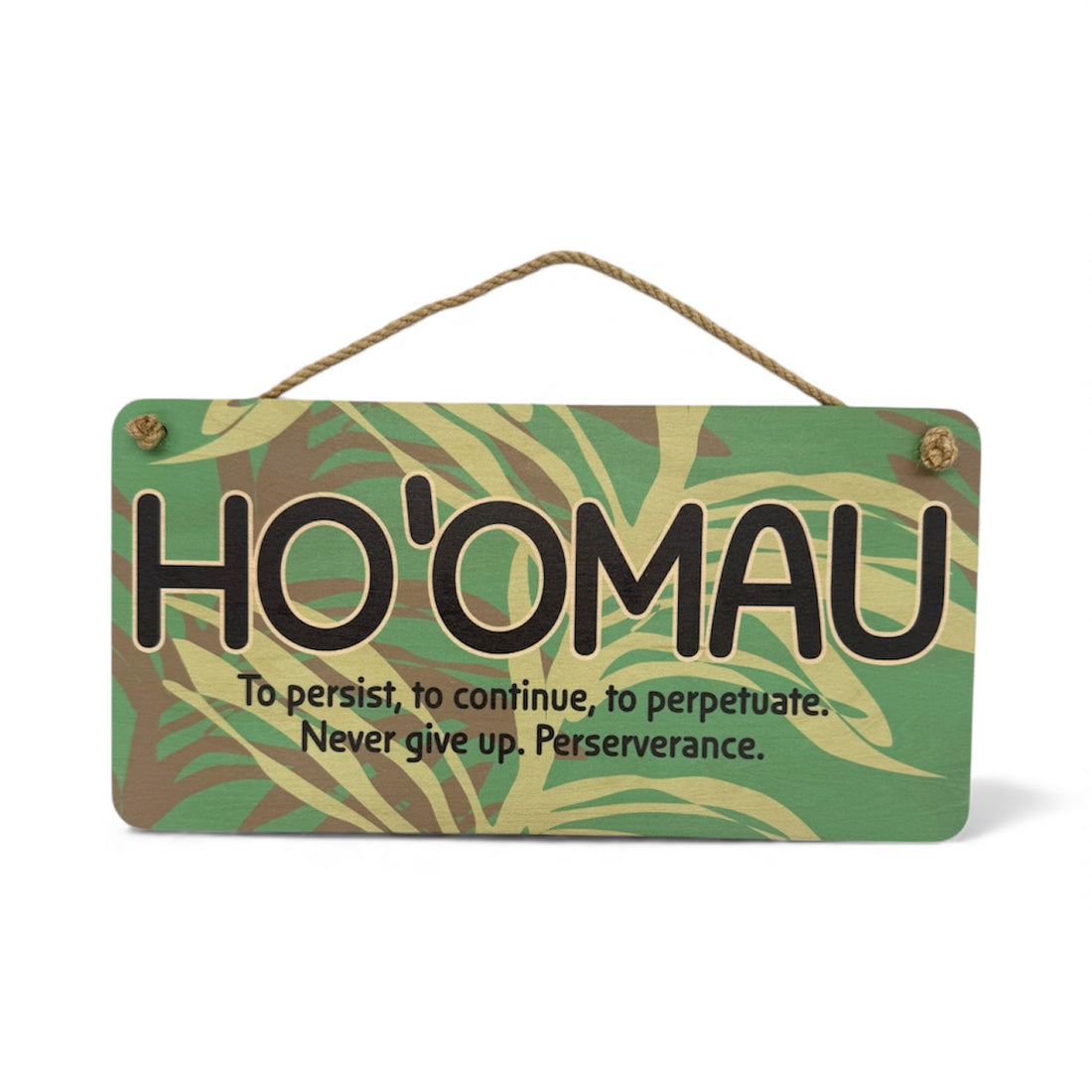 HO'OMAU WOOD SIGN