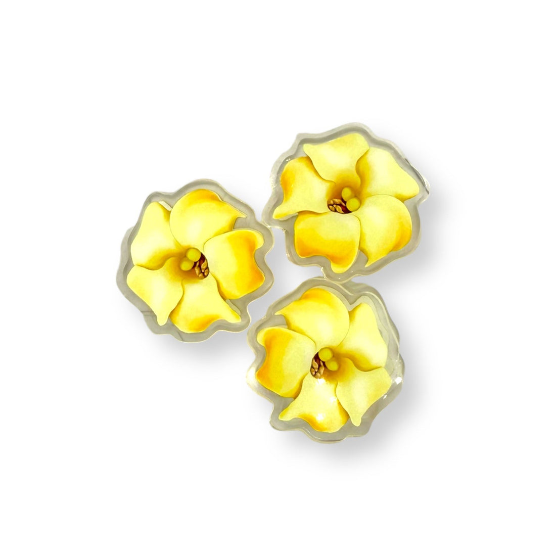 PUAKENIKENI YELLOW ACRYLIC PAPER CLIP