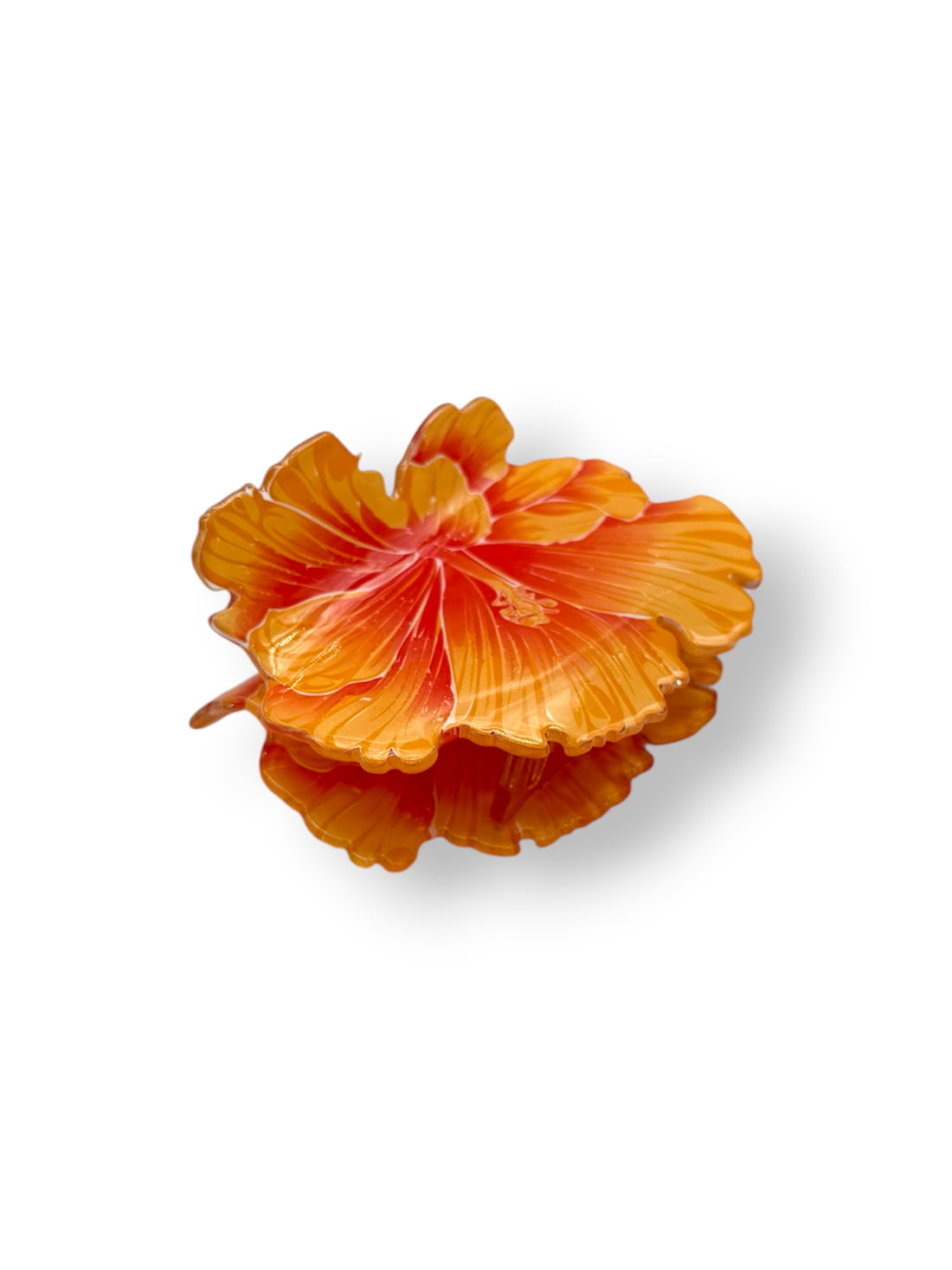 YELLOW HIBISCUS HAIR CLAW