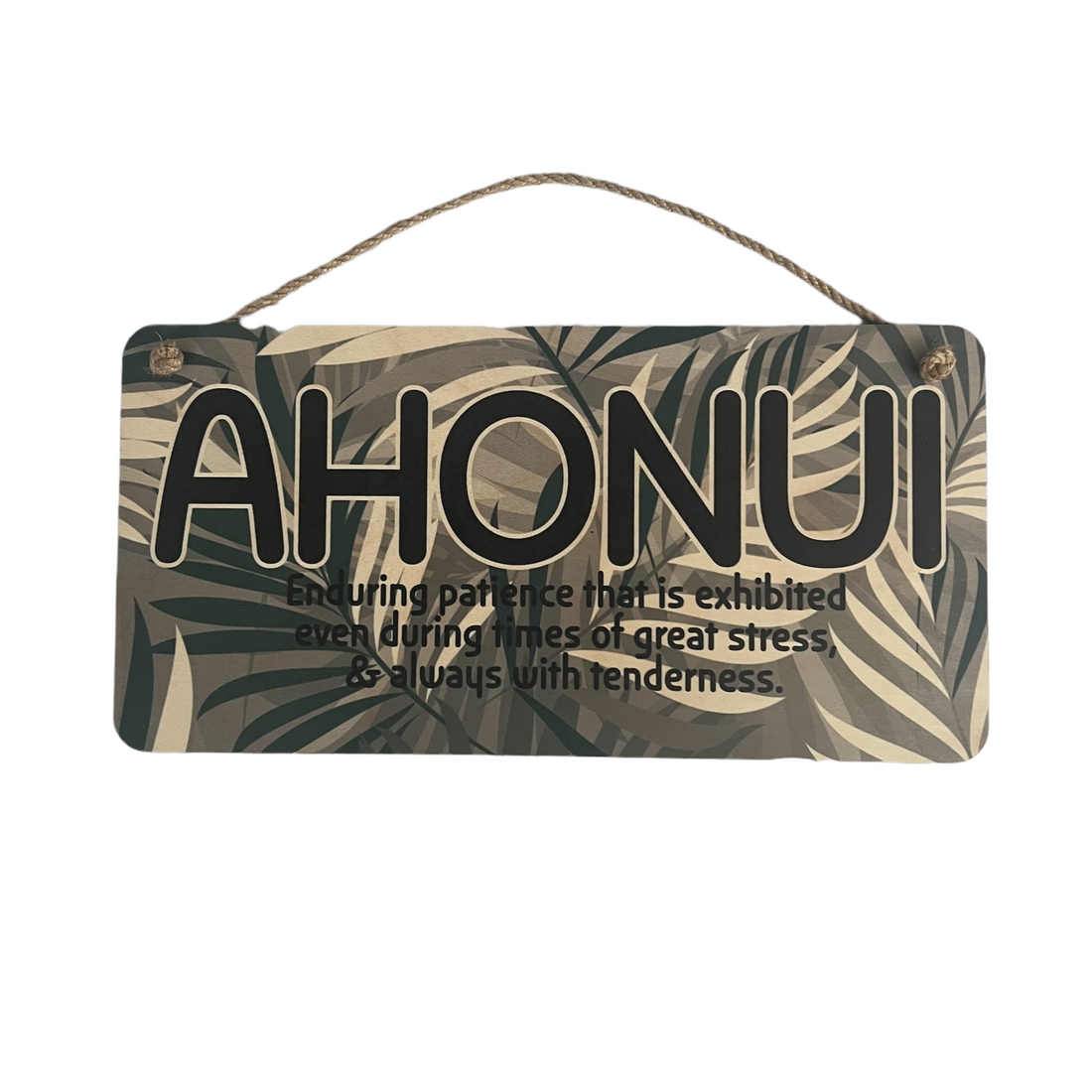 AHONUI WOOD SIGN
