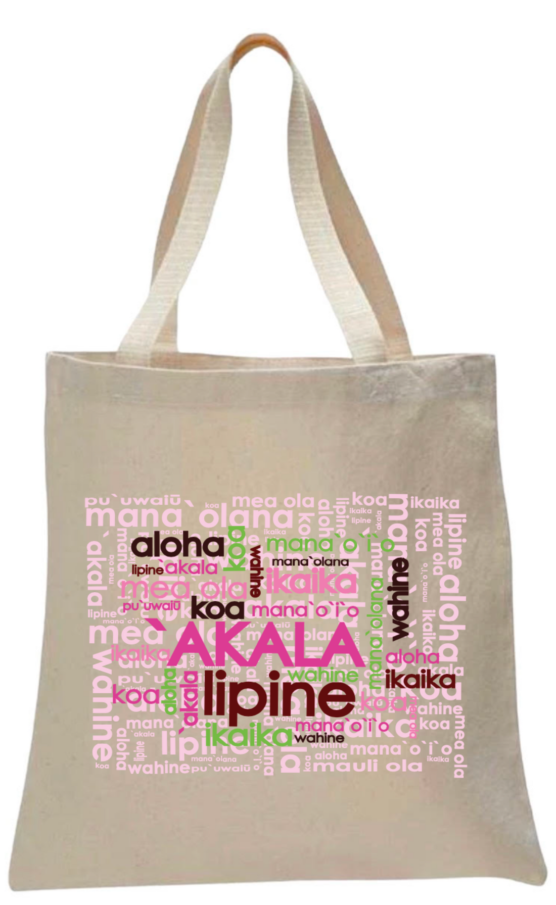PINK CANVAS TOTE BAG